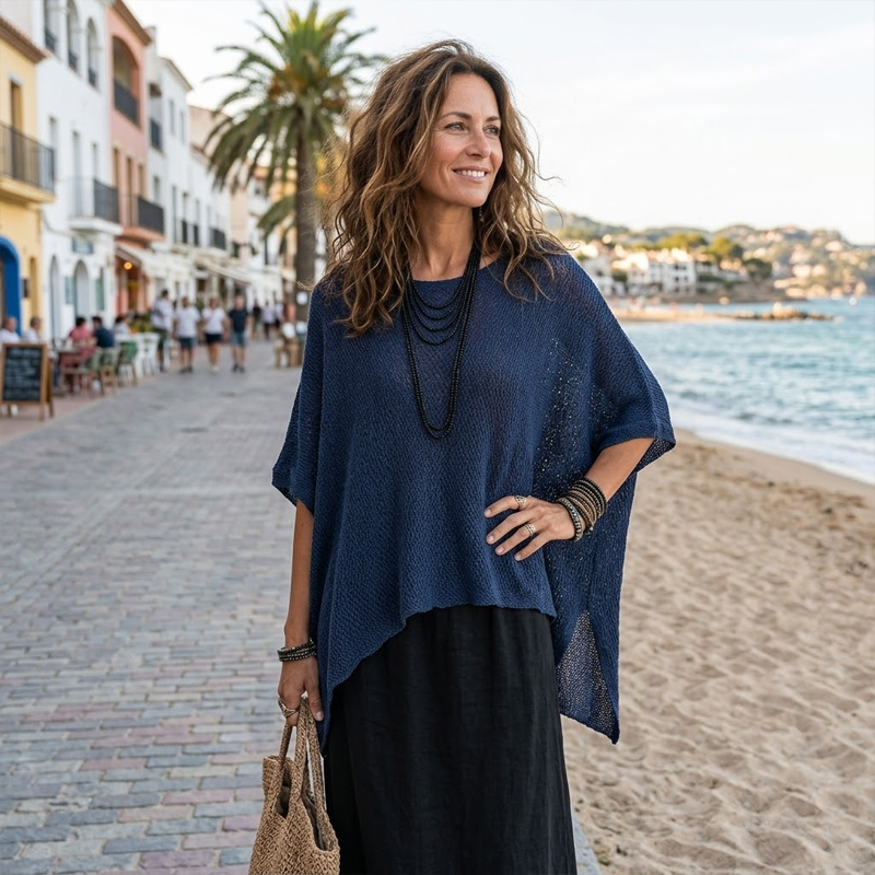 ⌛Limited-Time Offer-Women’s Hollow-Out Batwing Sleeve Knit Top