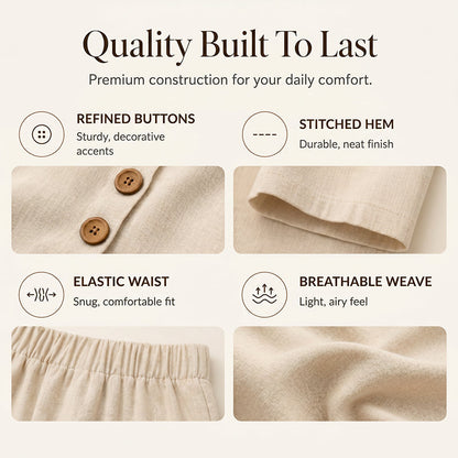 ✨ Conjunto Feminino de 2 Peças – Blusa Solta e Calça Confortável Para Um Look Elegante e Casual