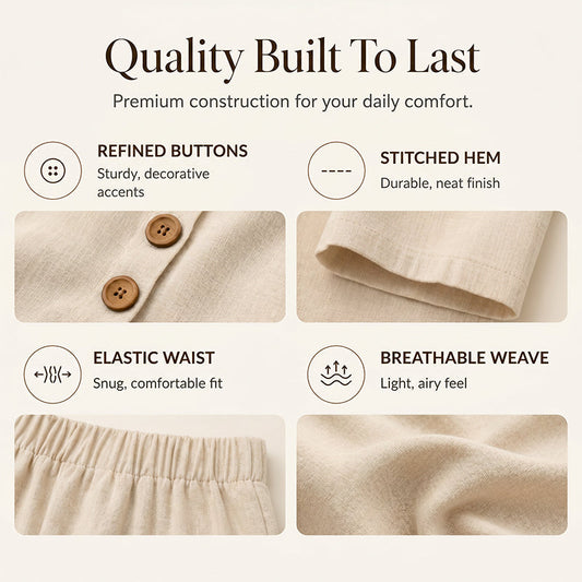 ✨ Conjunto Feminino de 2 Peças – Blusa Solta e Calça Confortável Para Um Look Elegante e Casual