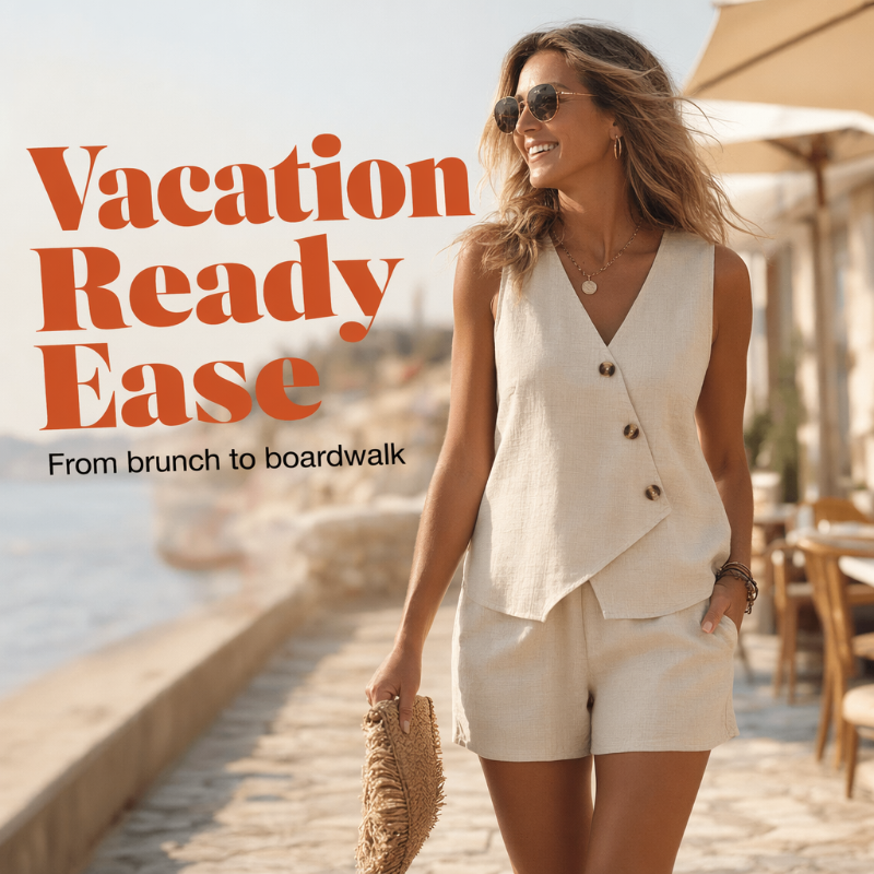 Conjunto de verão descontraído e elegante