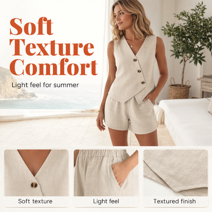 Conjunto de verão descontraído e elegante