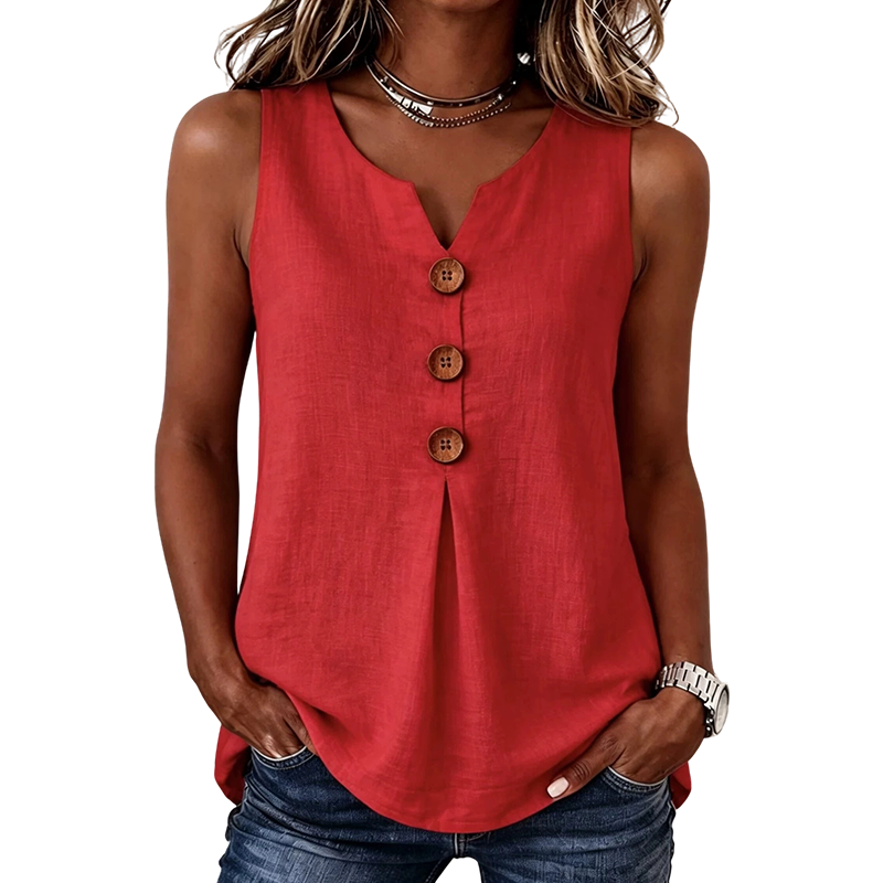 🔥50% DESCONTO ✨ Blusa V-Neck Feminina | Leve, Respirável & Elegante
