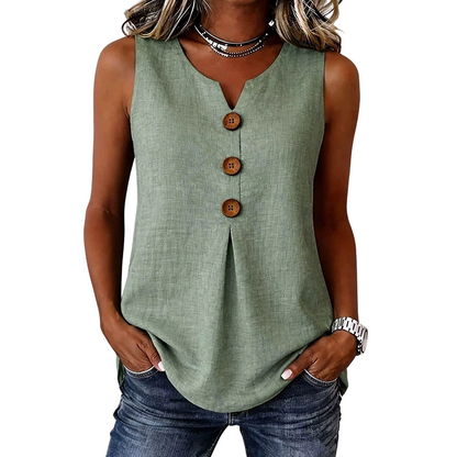 🔥50% DESCONTO ✨ Blusa V-Neck Feminina | Leve, Respirável & Elegante