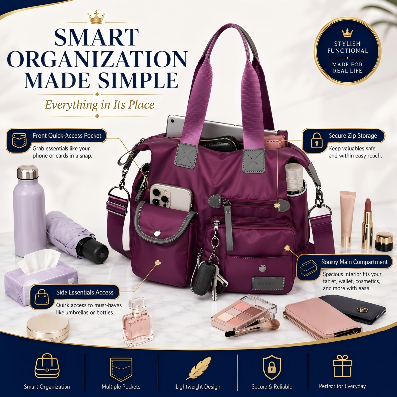 🔥Desconto de 50% no último dia!🔥Saco de compras impermeável de grande capacidade para mulher