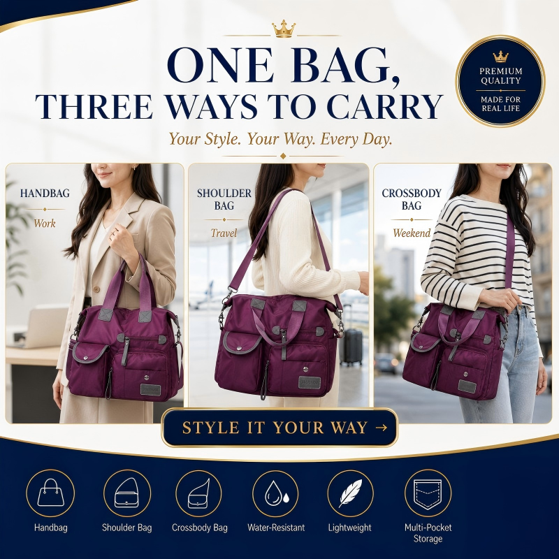 🔥Desconto de 50% no último dia!🔥Saco de compras impermeável de grande capacidade para mulher