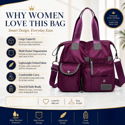 🔥Desconto de 50% no último dia!🔥Saco de compras impermeável de grande capacidade para mulher