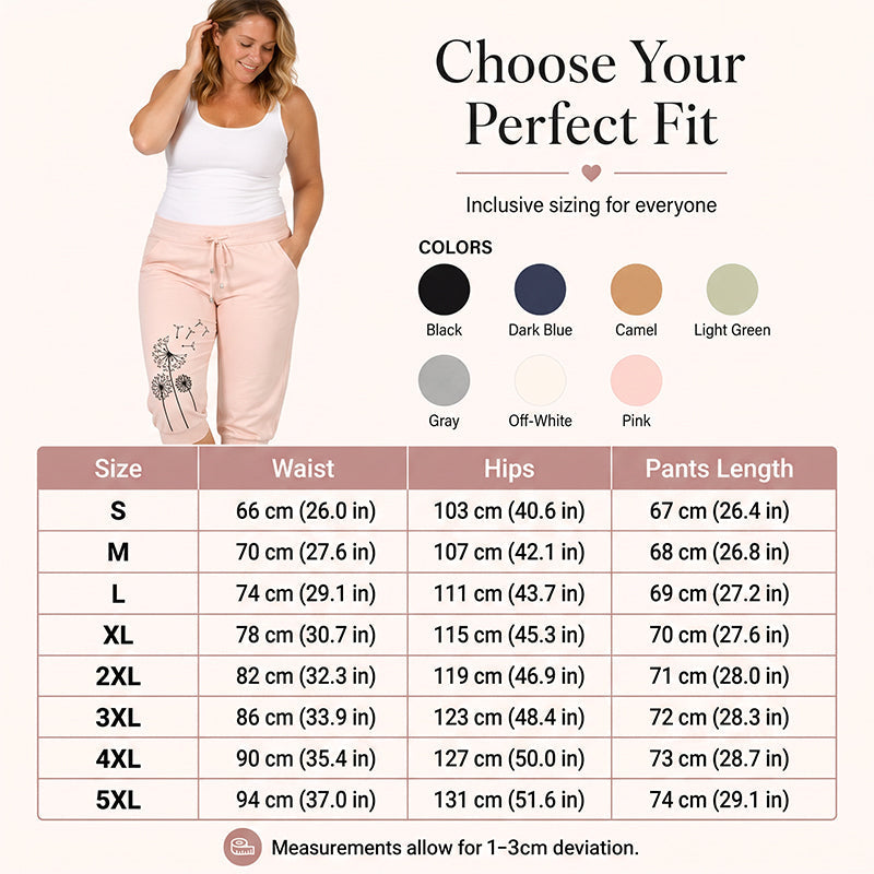 Women's High Waisted Drawstring Cropped Pants