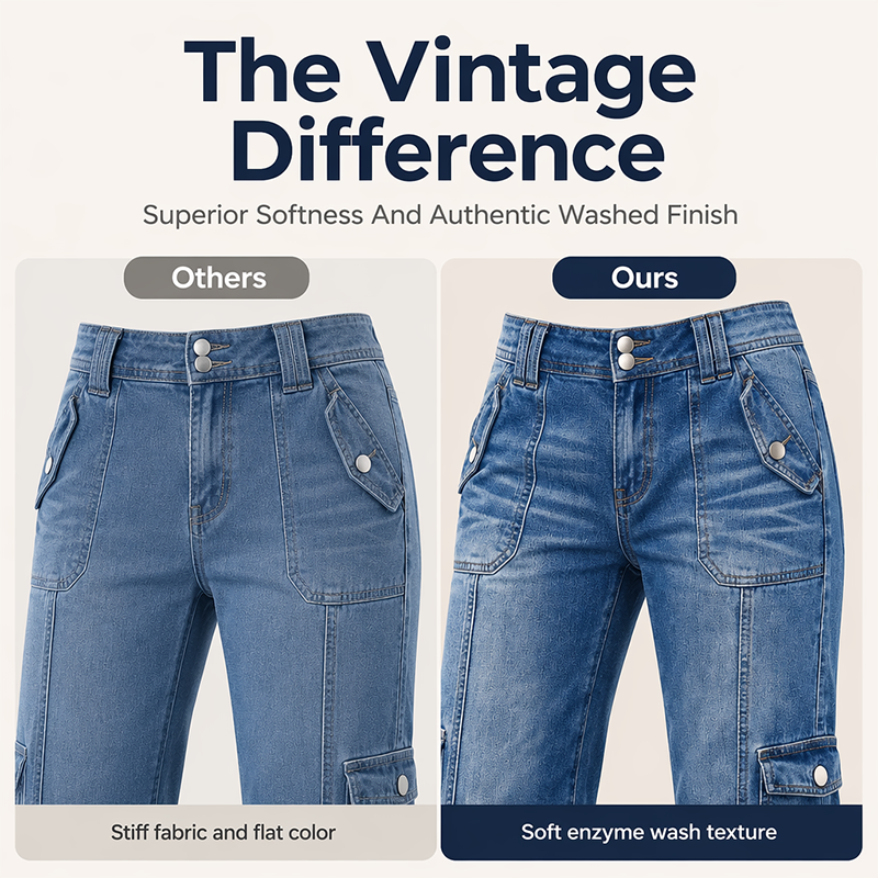 👖 Calça capri cargo vintage com bainha ajustável por cordão – Bolsos funcionais e estilo descontraído para os dias na cidade