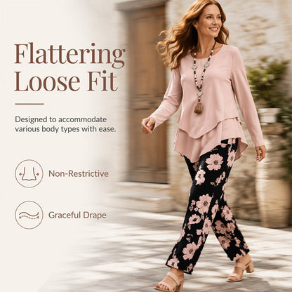 🔥 50% OFF HOJE 💕 Conjunto Feminino 2 Peças Floral – Elegante e Confortável ✨