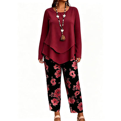🔥 50% OFF HOJE 💕 Conjunto Feminino 2 Peças Floral – Elegante e Confortável ✨