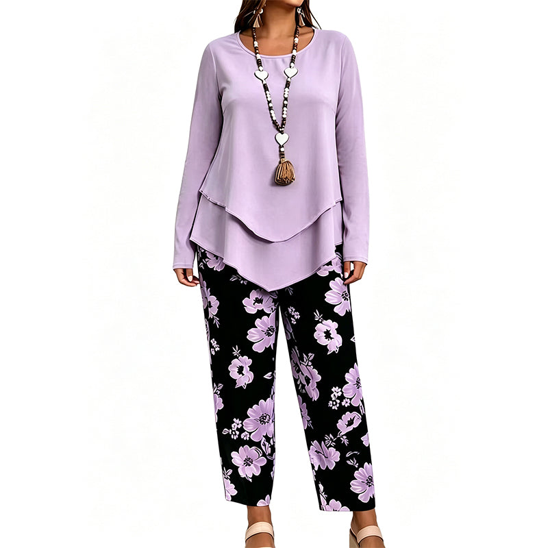 🔥 50% OFF HOJE 💕 Conjunto Feminino 2 Peças Floral – Elegante e Confortável ✨