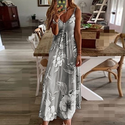 ✨👗Vestido maxi esvoaçante para férias