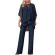 ✨👗Conjunto elegante de calças assimétrico de duas peças