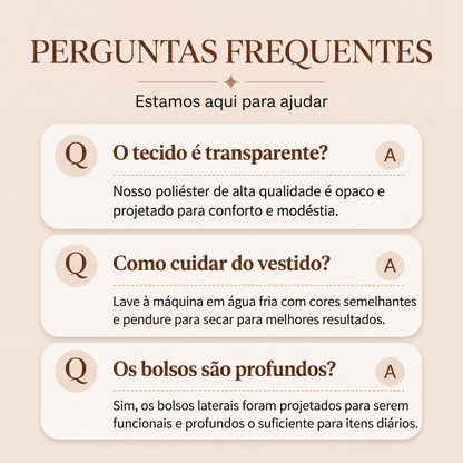 ✨Em alta agora 👗 Vestido feminino de manga curta com estampa e bolsos