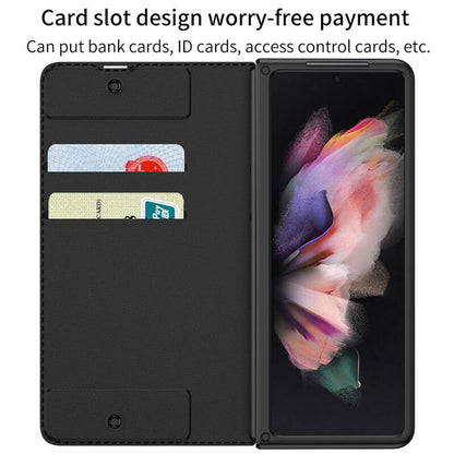 Leren beschermhoes met penhouder voor Samsung Galaxy Z Fold3 Fold4 5G