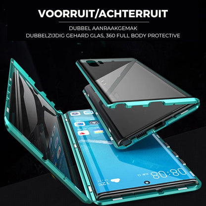 Magnetisch gehard glas dubbelzijdig telefoonhoesje voor Samsung