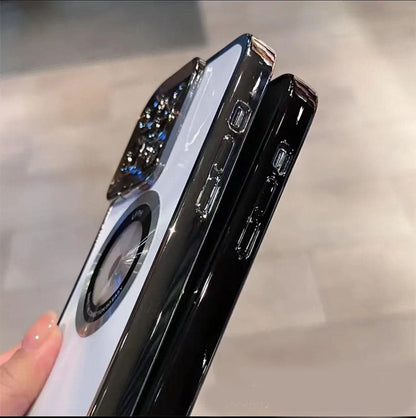 2023 Nieuw Magnetisch iPhone hoesje met lenshouder